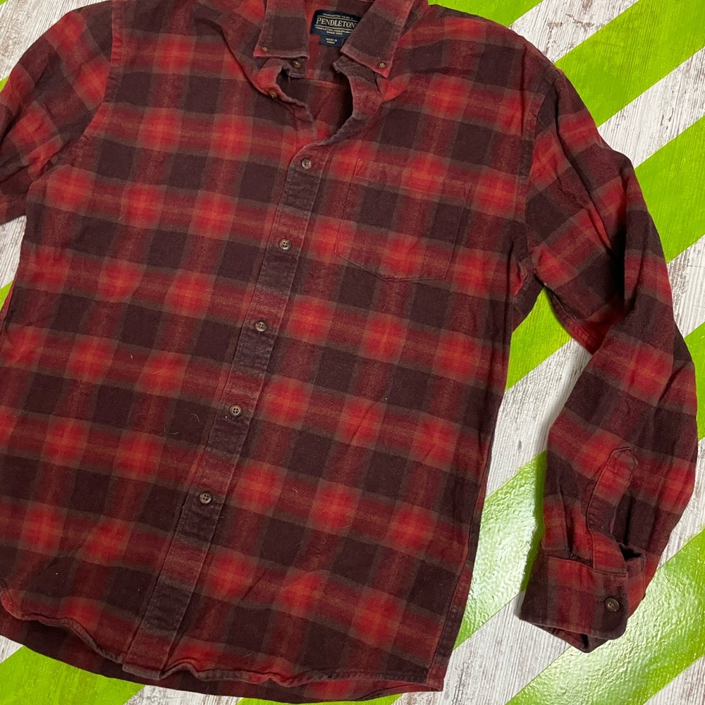 Pendleton Men's Red Plaid Shirt